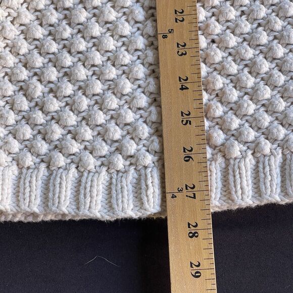 Apt 9 Fisherman Cardigan Sweater Womens Large Cream Coastal Cable Knit Fisherman - Picture 11 of 11